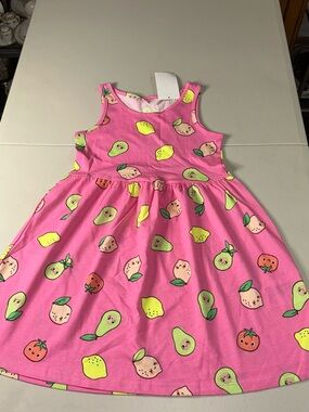 H&M Pink Fruit Print Girls' Casual Dress